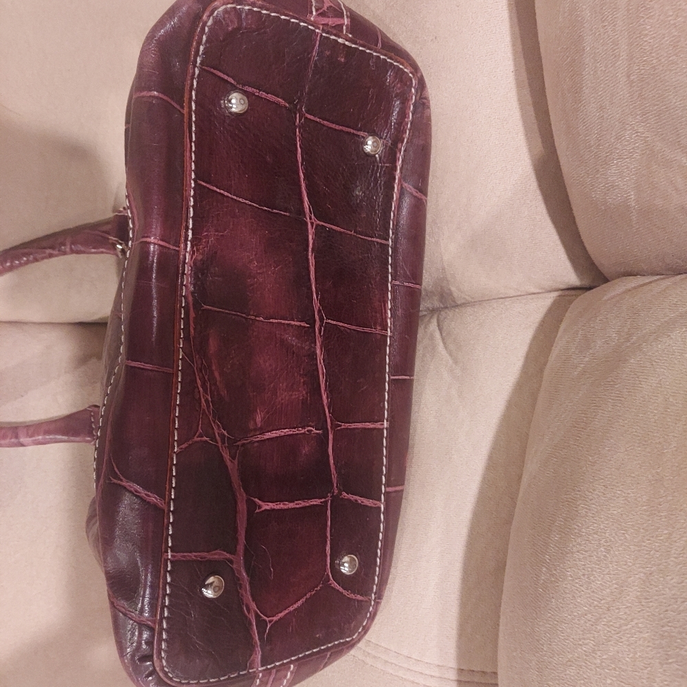 Dooney & Burke burgundy handbag - Picture 4 of 4